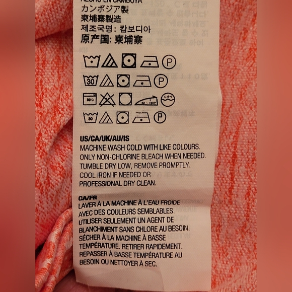 Women Coral Geometric Half-Zip Pullover Size XL - Picture 12 of 15